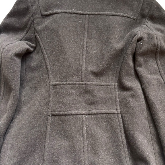 Apostrophe Women's Wool Blend Double Breasted Brown Pea Coat size Small - Picture 5 of 5